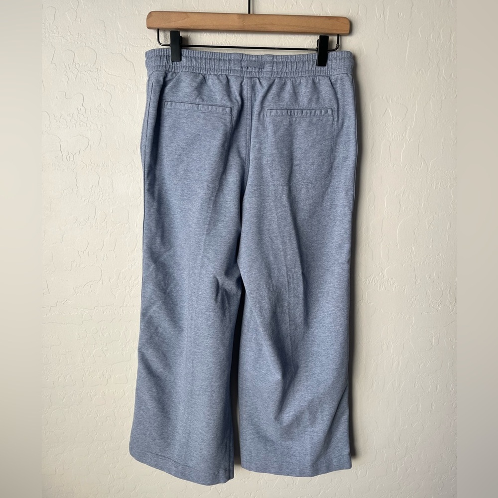 Athleta farallon heathered wide leg crop joggers 8 - Picture 4 of 10